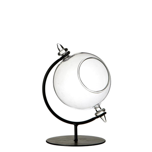 Ideas 4 Seasons-Wereldbol Glas Ø8 14 cm voor Theelichtje