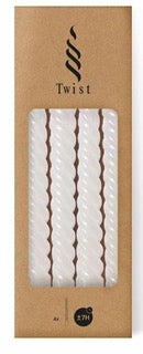 Ideas 4 Seasons Twist kaars wit - set van 4
