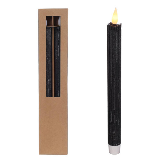 Dinner Pencil Kaars LED Zwart 2 stuks