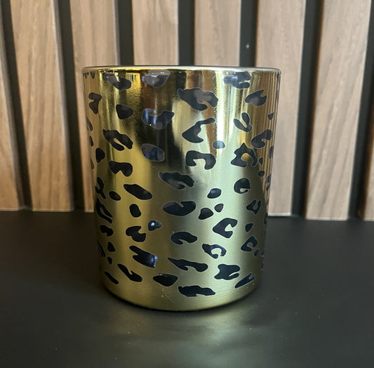 Windlicht Leopard Goud Large 10 cm