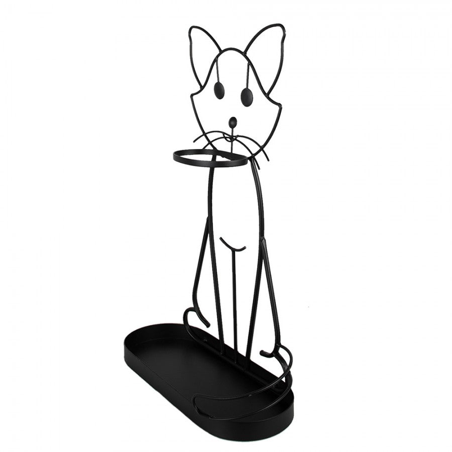 Paraplubak Kat 62 cm Zwart