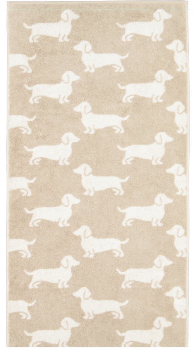 Handdoek 50/100 We love Dogs Teckels
