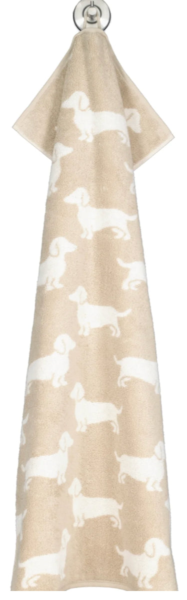 Handdoek 50/100 We love Dogs Teckels