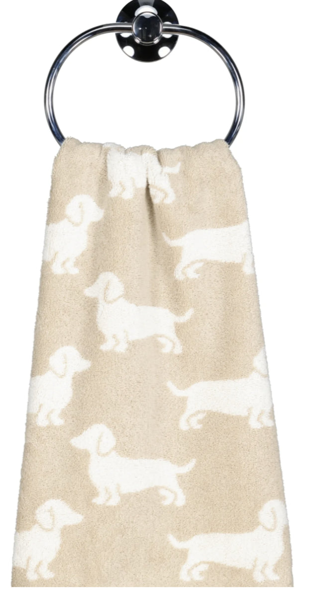 Handdoek 50/100 We love Dogs Teckels