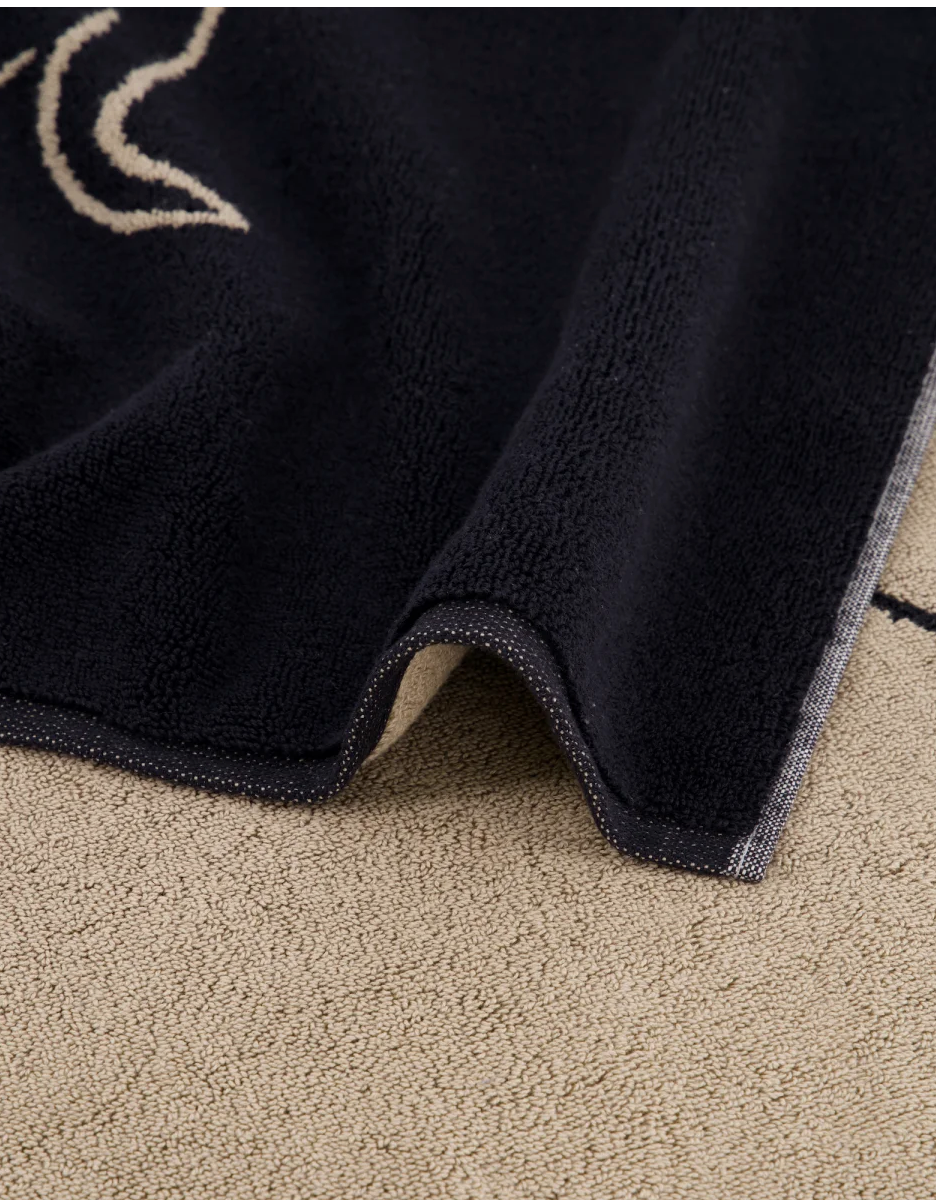 Badmat 50/80 We love Dogs 1 teckel zwart/beige