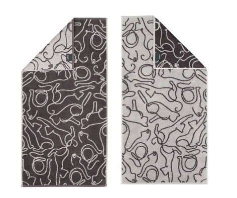 Handdoek 50/100 Cats print