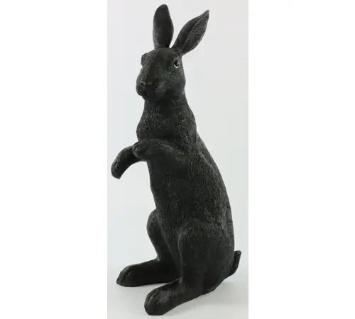 Konijn Bunny Zwart Polystone 22x15x46cm