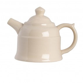 Theepot set 27x22x16cm beige bruin hout