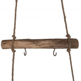 Hangende ladder Kerstboom Bruin Hout Kerst 46X5X110 cm