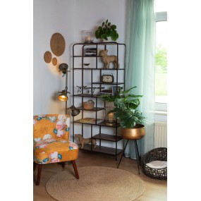 BEELD TECKEL 39X14X24 CM BRUIN POLYRESIN