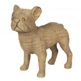 BEELD BULLDOG 31X16X30 CM BRUIN POLYRESIN
