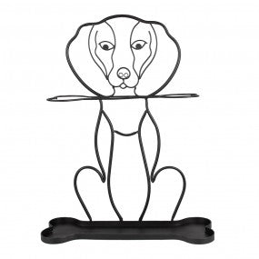 Paraplubak Hond 58 cm Zwart
