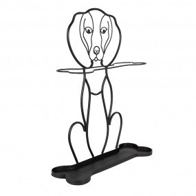 Paraplubak Hond 58 cm Zwart