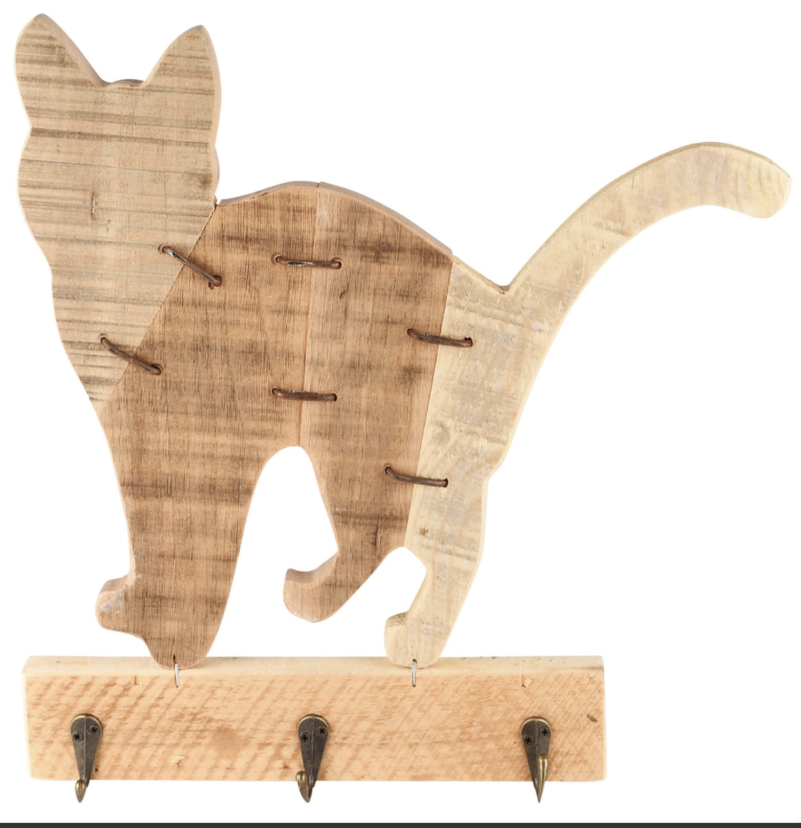 Kapstok Kat naturel Hout 32x32cm