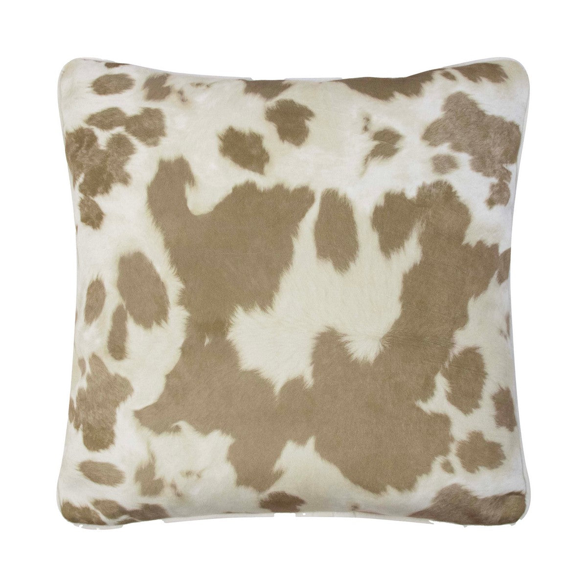 Kussen koe Royal Velvet beige 45x45 cm