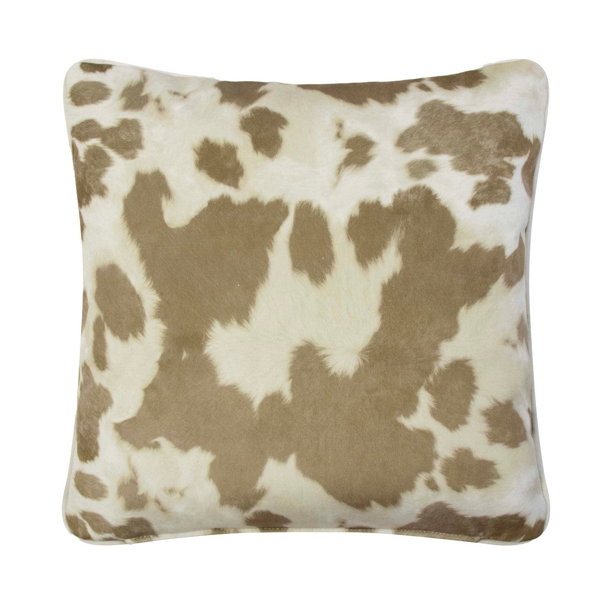 Kussen koe Royal Velvet beige 45x45 cm