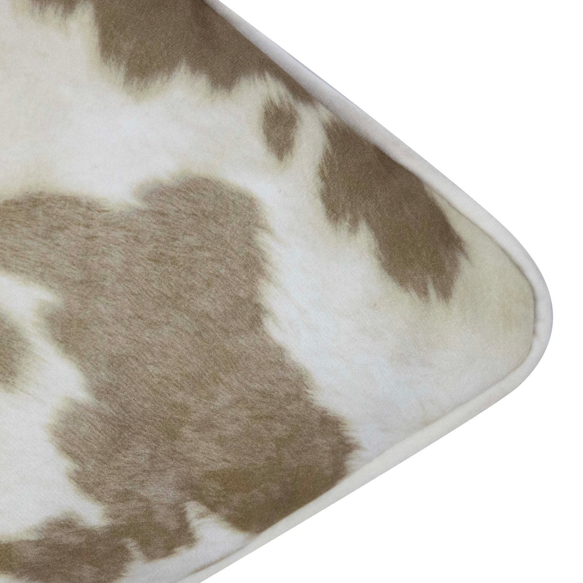 Kussen koe Royal Velvet beige 45x45 cm