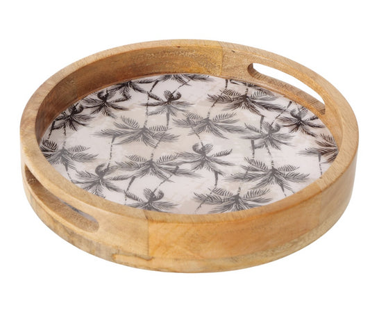 Serveerschaal Palma Ø 25,5 x 4,5 cm hout rond