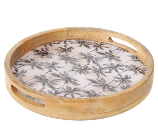 Serveerschaal Palma Ø 30,5 x 4,5 cm hout rond