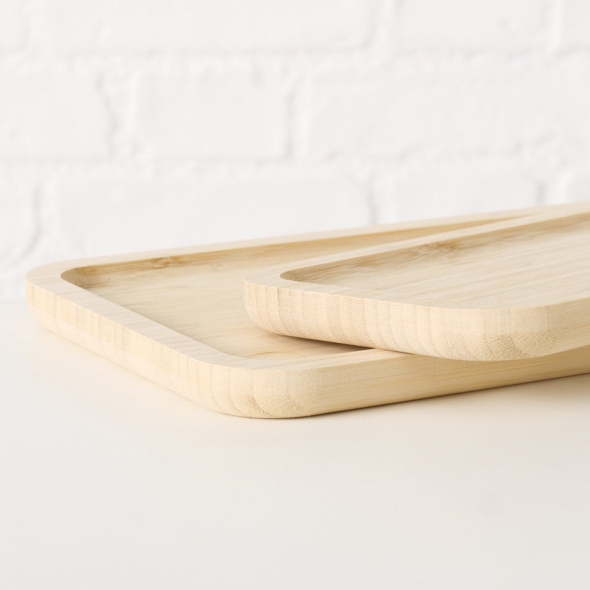 Serveerschaal Binla L 30cm bamboe hout rechthoek