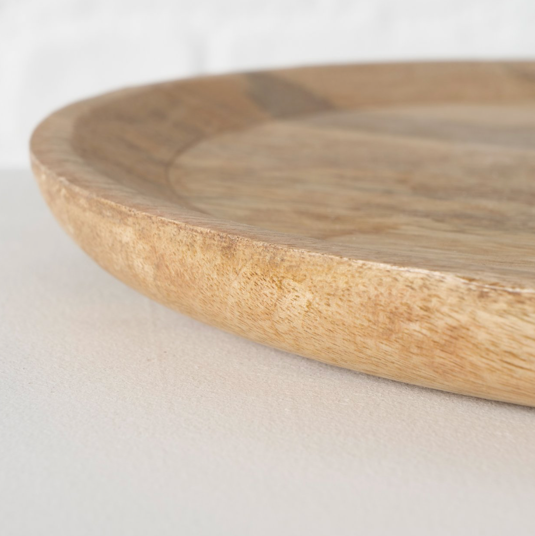 Serveerschaal Maino Ø 26x2,5 cm mango hout rond