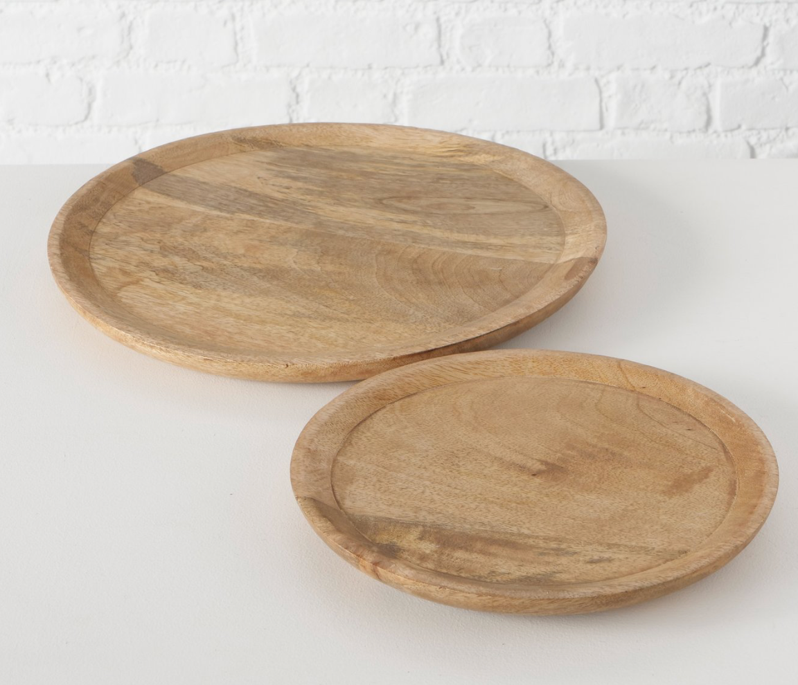 Serveerschaal Maino Ø 26x2,5 cm mango hout rond