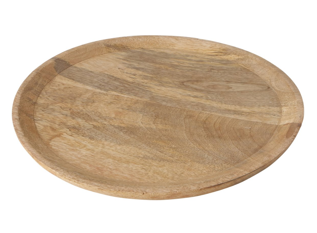 Serveerschaal Maino Ø 35x2,5 cm mango hout rond