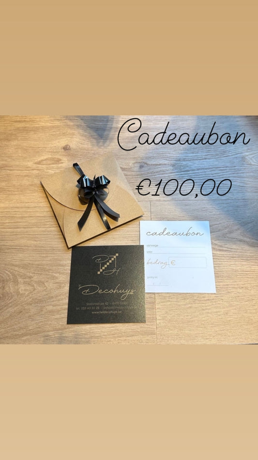 Cadeaubon 100 euro