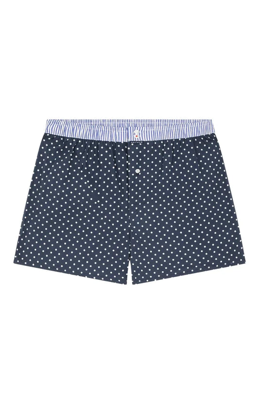 Arthur- Calecon Slip Heren Blauw witte bollen