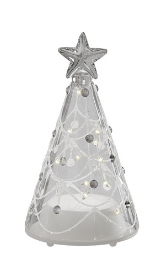 Glas Tree LED H9 cm