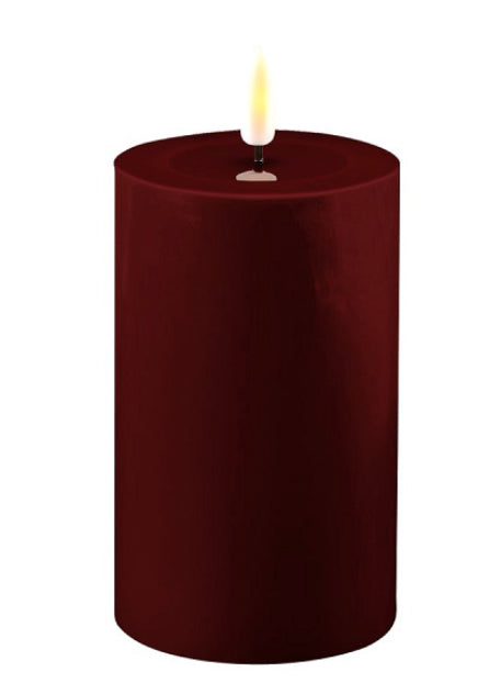 LED-Bloklamp Bourgogne Red D 7,5 X 12,5 Cm