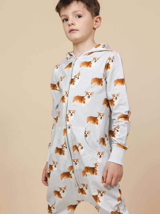 Corgi Time Onesie kids