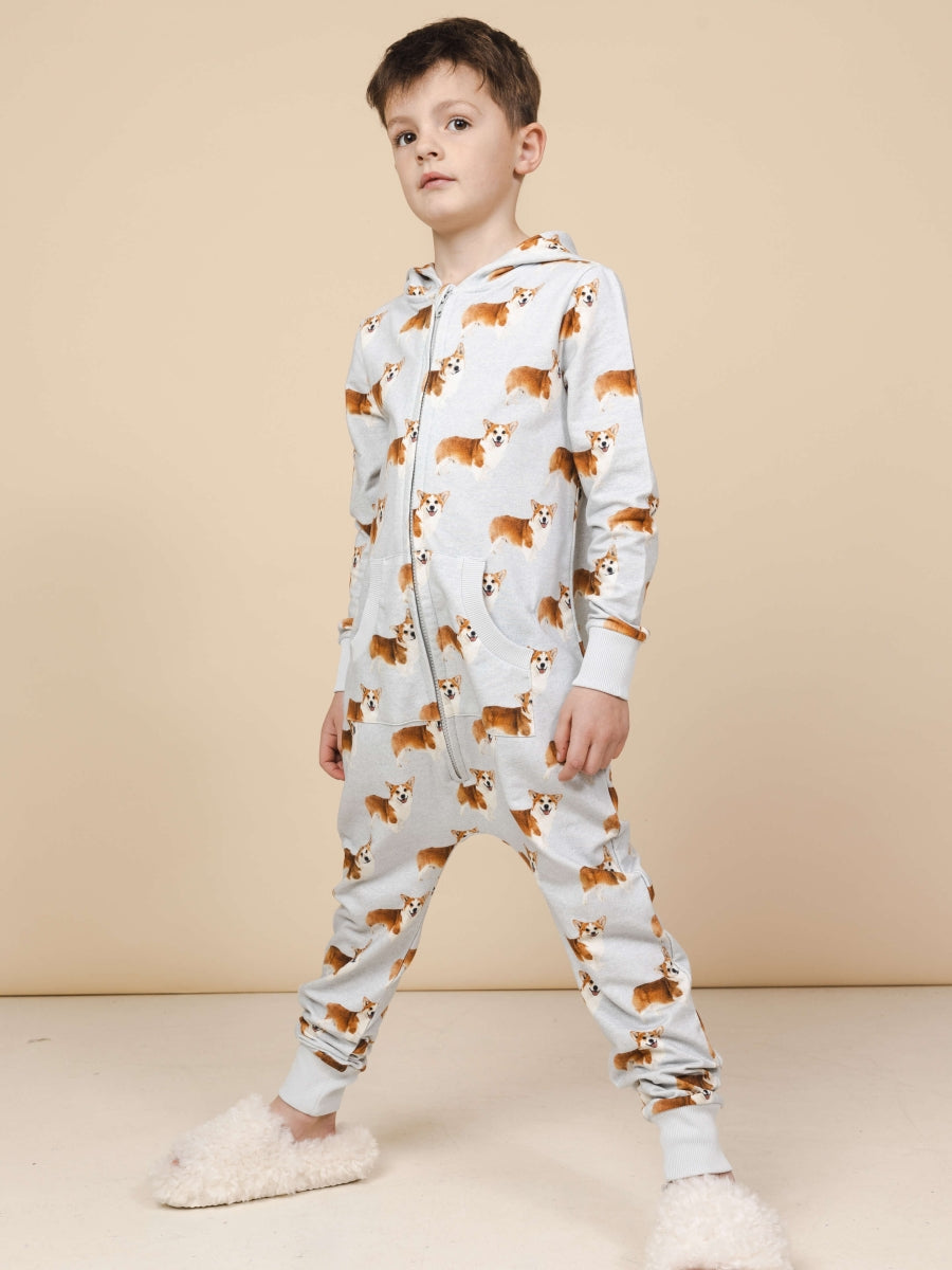 Corgi Time Onesie kids