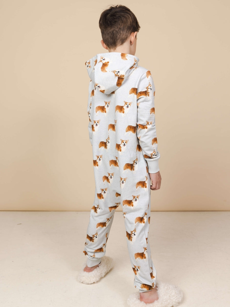 Corgi Time Onesie kids