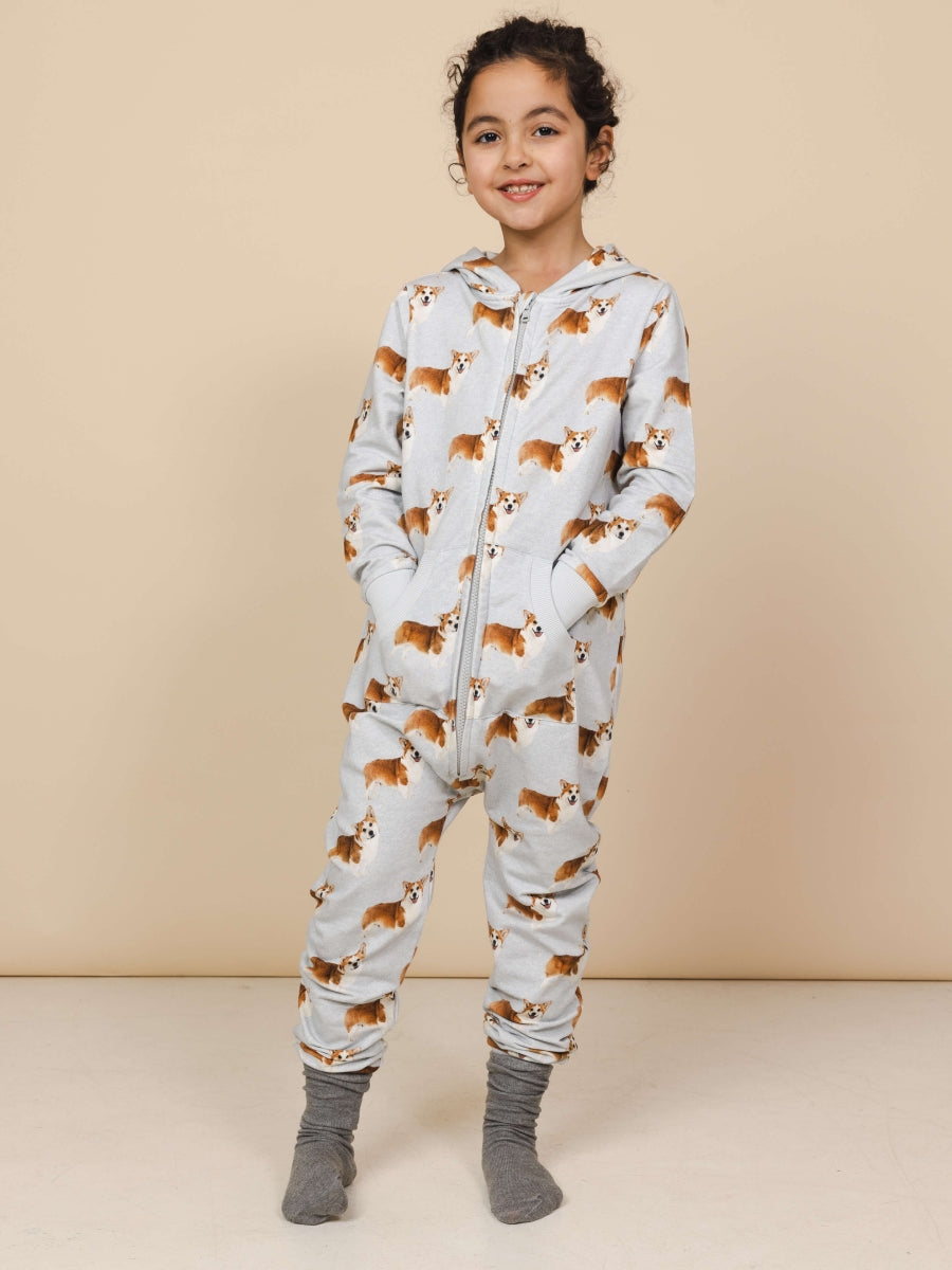 Corgi Time Onesie kids