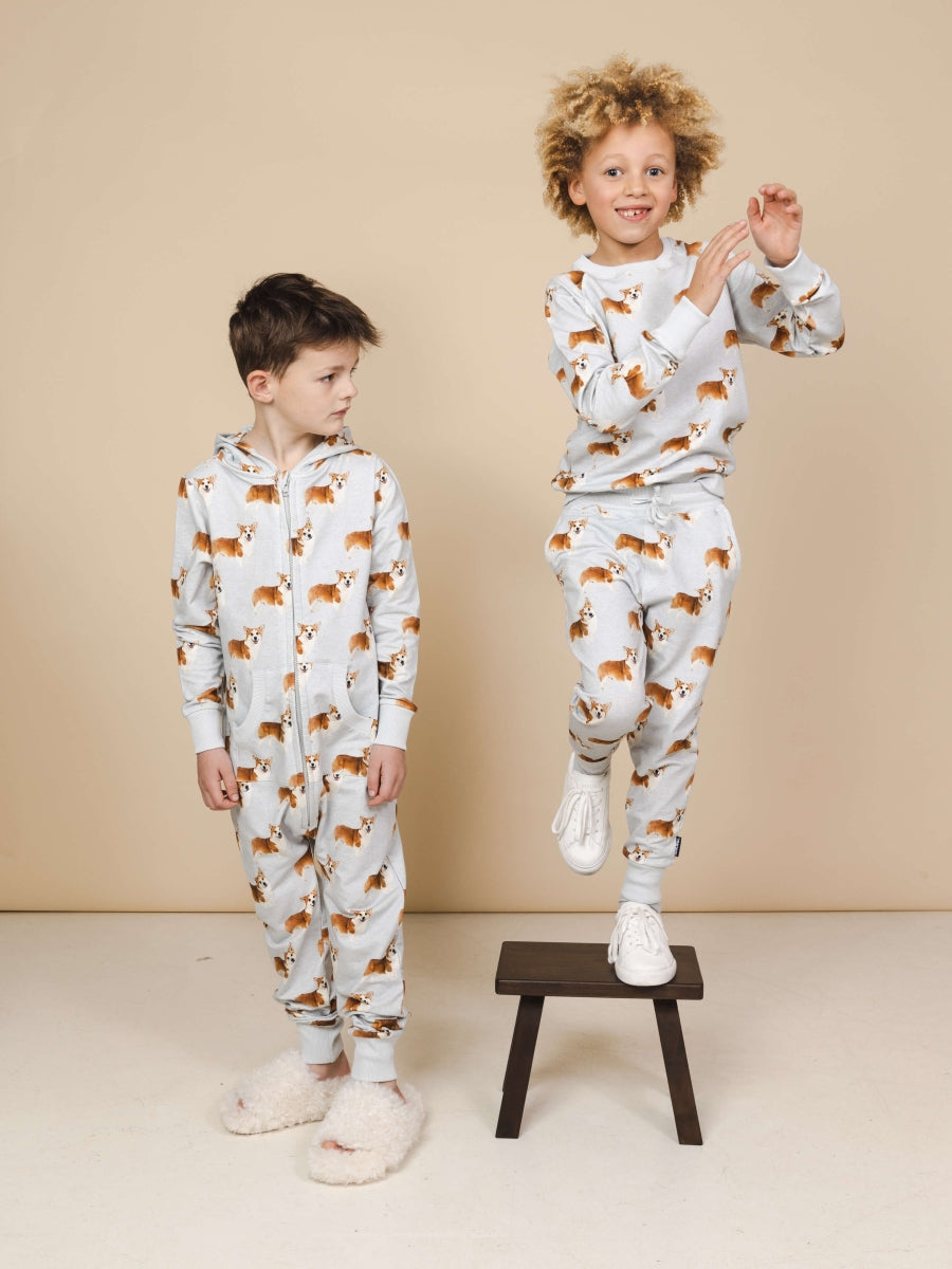 Corgi Time Onesie kids