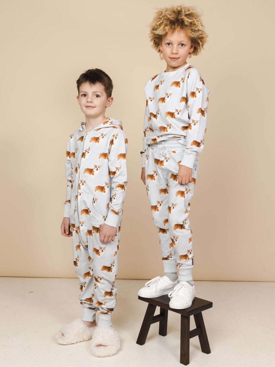 Corgi Time Onesie kids