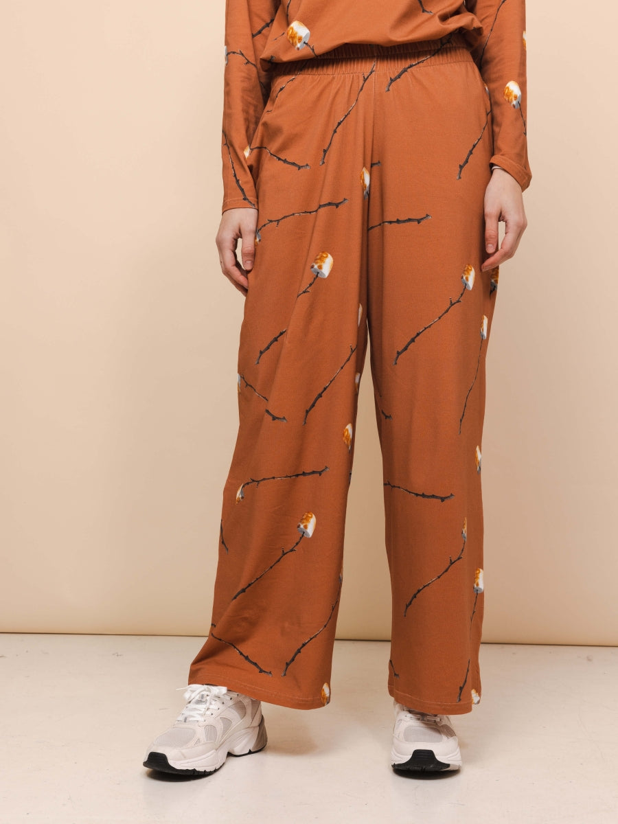 Marshmallow Long Sleeve Shirt&Wide Pants Women