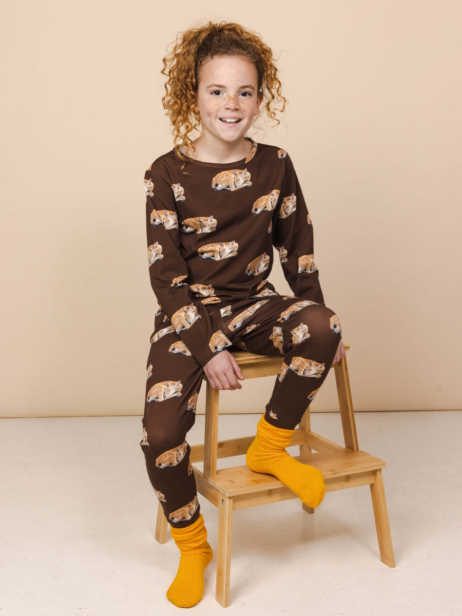 Sleeping Deer Sweater&Pants Set Kids