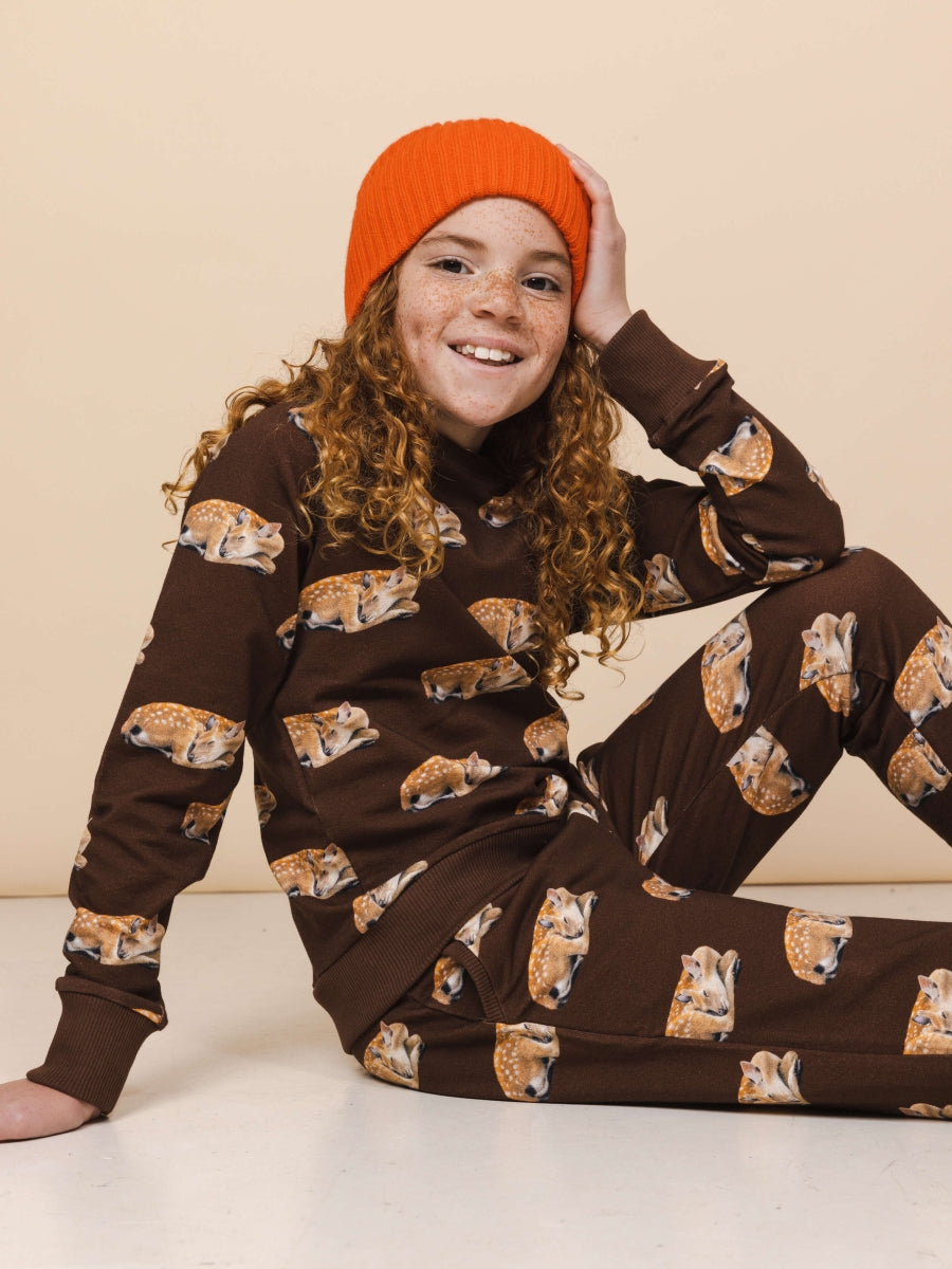 Sleeping Deer Sweater&Pants Set Kids