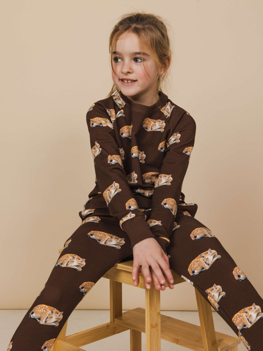 Sleeping Deer Sweater&Pants Set Kids