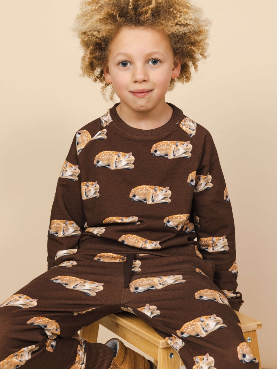 Sleeping Deer Sweater&Pants Set Kids