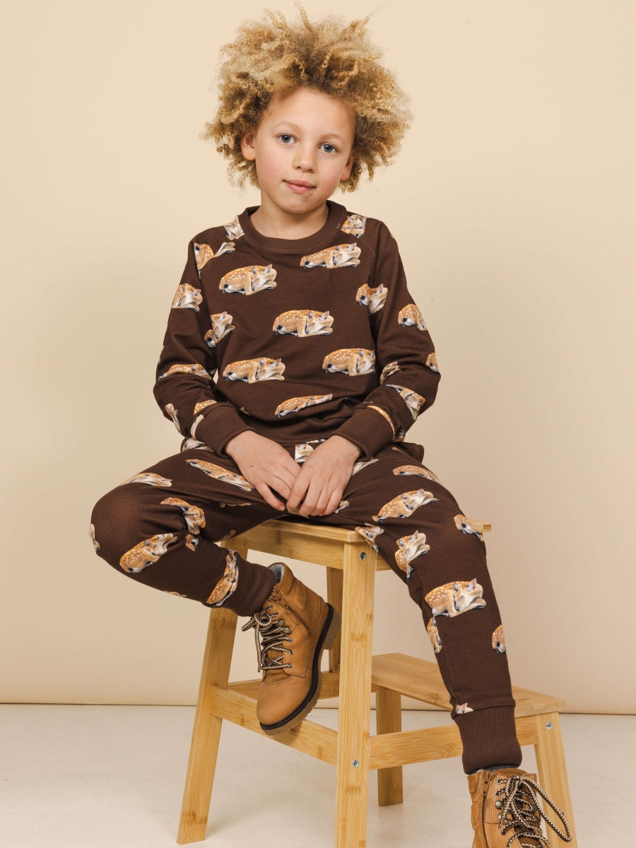 Sleeping Deer Sweater&Pants Set Kids