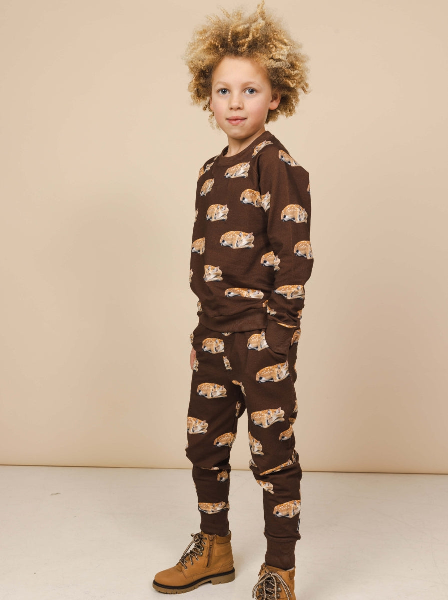 Sleeping Deer Sweater&Pants Set Kids