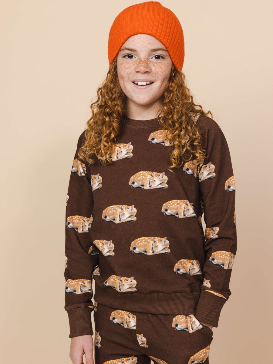 Sleeping Deer Sweater&Pants Set Kids