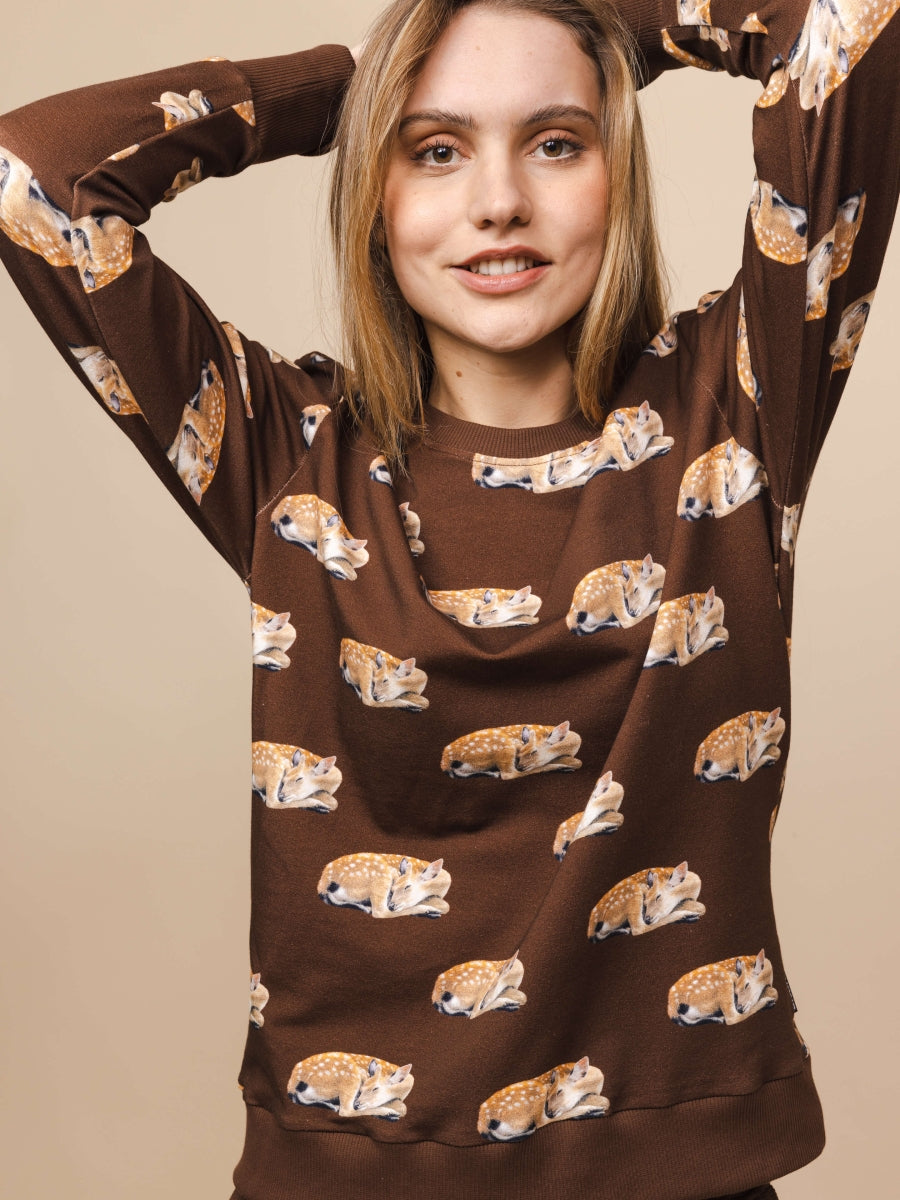 Sleeping Deer Sweater&Pants Set Women