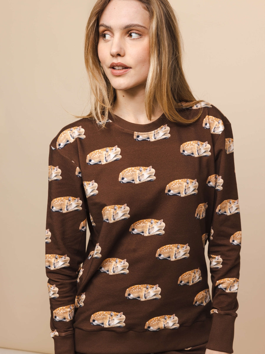 Sleeping Deer Sweater&Pants Set Women