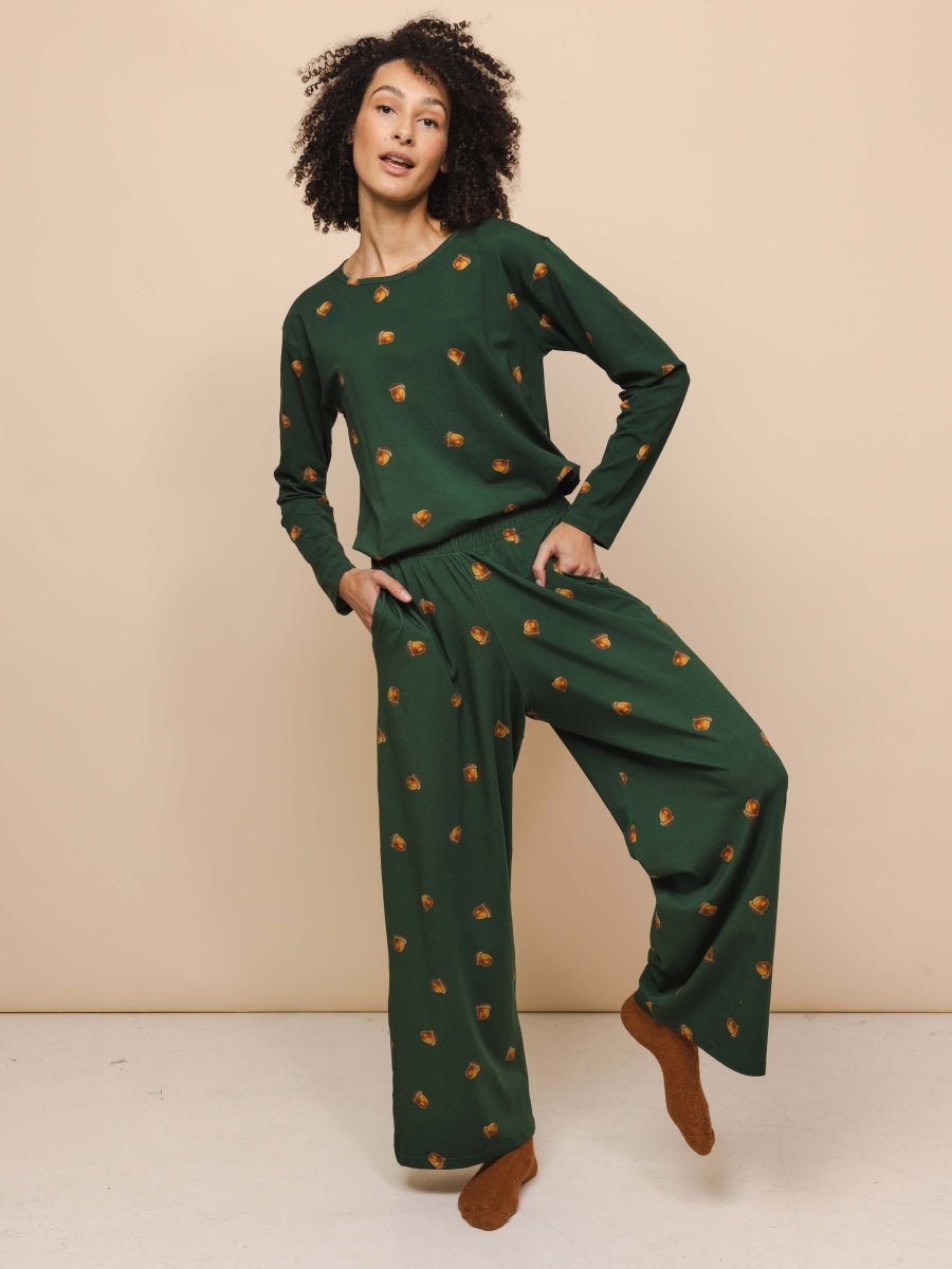 Winternuts Long Sleeve Shirt&Wide Pants Women