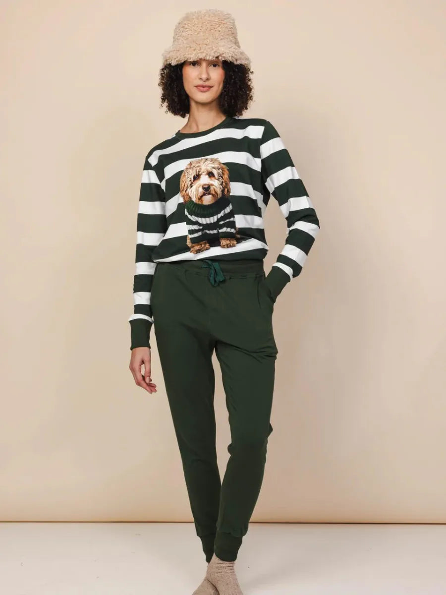 Labradoodle Sweater & Pants set Women