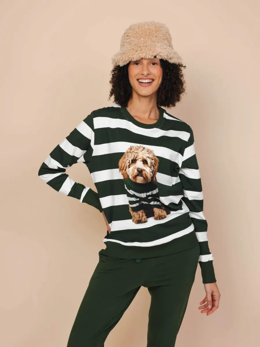 Labradoodle Sweater & Pants set Women